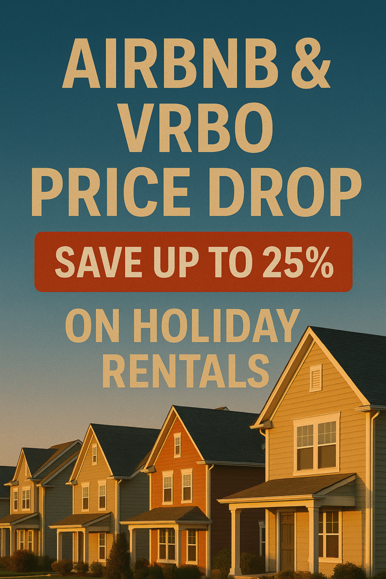 Airbnb & Vrbo Price Drop – Save Up to 25% on Holiday Rentals