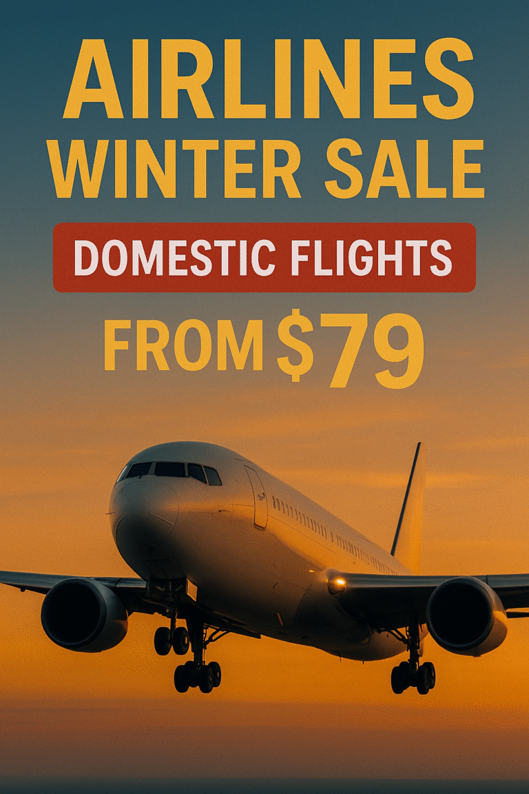 Airlines Winter Sale – Domestic Flights From $79